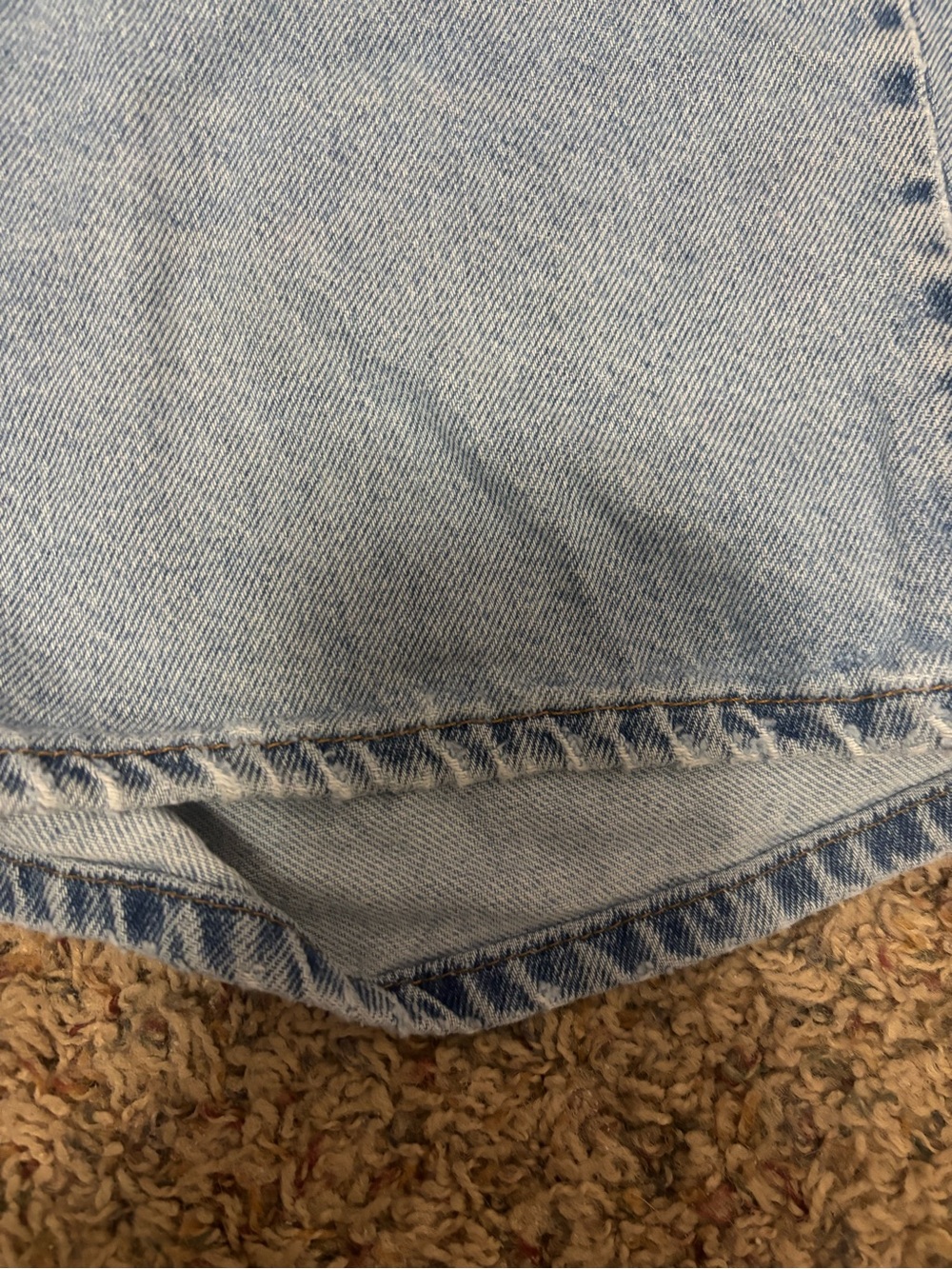 Vintage 1996 Levi’s 951 Relaxed Fit Orange Tag Denim Shorts — Women’s Size 14 - Picture 2 of 10